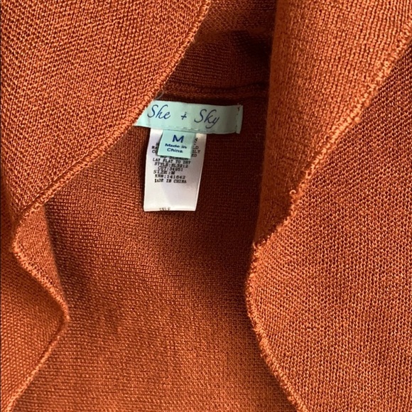 She & Sky Open Front Cardigan M - Picture 4 of 5